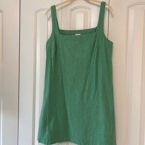 a new day Green Textured Sleeveless shift dress